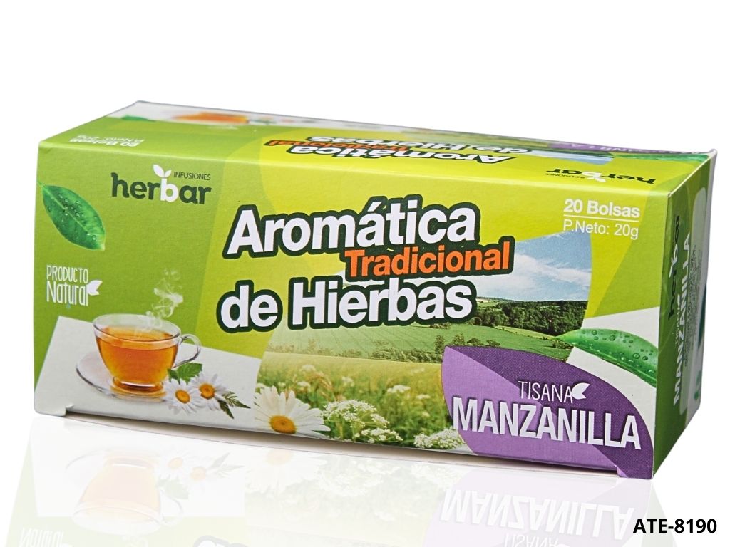 Aromática Manzanilla de Hierbas natural Herbar x 20 Sobres