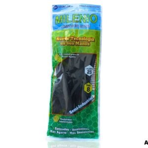 Increíble Guante Calibre 25 Talla 8 Milenio Negro - La Mejor Protección Profesional para Trabajo Pesado