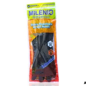 Increíble Guante Calibre 35 Talla 8 Milenio Negro - La Mejor Resistencia Profesional de Grado Industrial