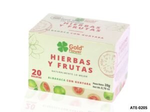 Hierbas y Frutas Glod Flower Albahaca con Guayaba x 20 Sobres