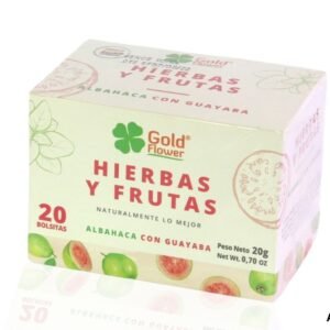 Hierbas y Frutas Glod Flower Albahaca con Guayaba x 20 Sobres
