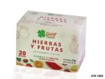 HIERBAS Y FRUTAS Gold Flower HIERBAS Y FRUTAS TROPICALES X 20 SOBRES PRIMERA