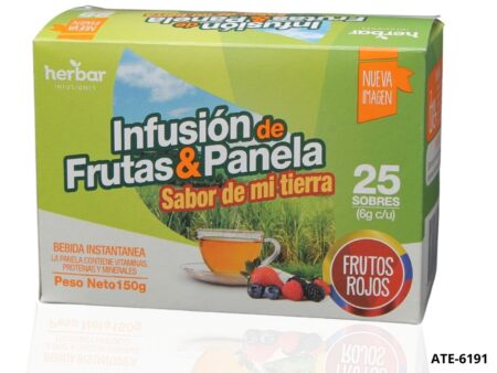 Infusión de Frutas y Panela Herbar Frutos Rojos x 25 Sobres