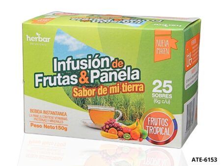 Infusión de Frutas y Panela Herbar Frutos Tropicales x 25 Sobres