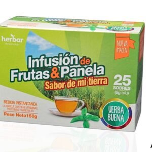 Infusión de Frutas y Panela Herbar Yerba Buena x 25 Sobres