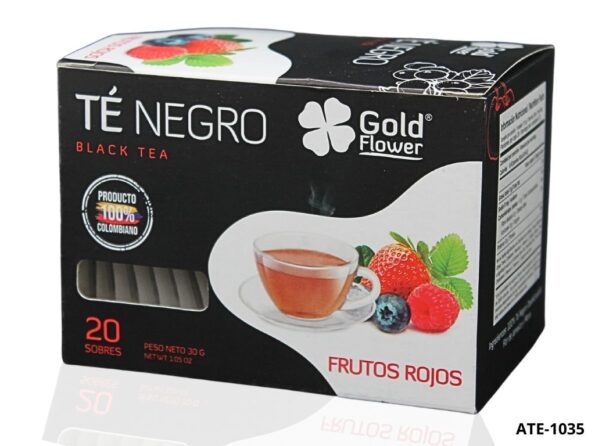 TÉ NEGRO Gold Flower FRUTOS ROJOS X 20 SOBRES PRINCIPAL