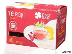 Té Rojo Gold Flower Piña y Jamaica x 20 Sobres