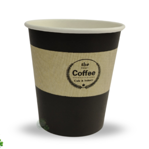 Vasos de cartón biodegradables de 7 oz pack de 50 unidades ecológicos One Clover.