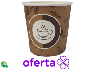 Vaso De Cartón 9 onzas Biodegradable X 50 Unidades