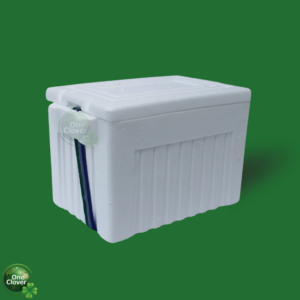 Nevera de icopor 10 litros con correa para transporte de medicamentos y cadena de frío One Clover