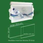 Nevera De Icopor 15 litros Economico .