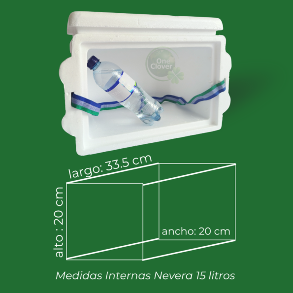 Nevera De Icopor 15 litros Economico