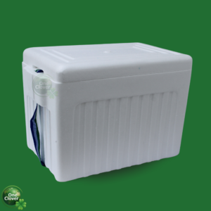 Nevera de icopor 20 litros alta densidad con correa para transporte de medicamentos One Clover