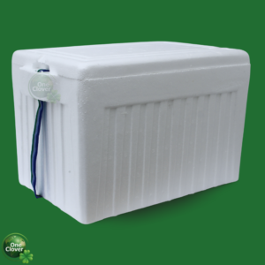 Nevera de icopor 30 litros con correa reforzada para transporte de vacunas y alimentos One Clover