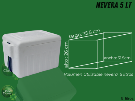 Nevera de icopor 5 litros