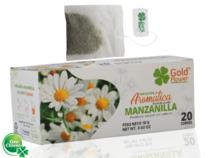 Infusión Aromática Manzanilla De Hierbas Natural Gold Flower 20 Sobres