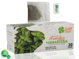 Infusión Aromática Yerbabuena De Hierbas Natural Gold Flower 20 Sobres