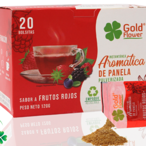 Increíble Aromática de Panela Frutos Rojos Gold Flower - El Mejor Sabor Intenso y Único