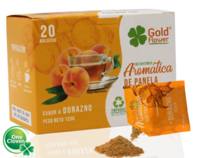 Aromática de Panela Durazno x 20 Sobres Gold Flower Infusión de Panela