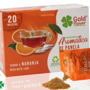 Increíble Aromática de Panela Naranja Gold Flower - El Mejor Sabor Cítrico y Natural