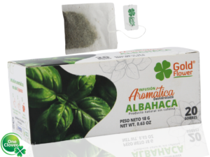 Infusión Aromática Albahaca De Hierbas Natural Gold Flower 20 Sobres