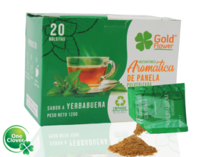 Aromática de Panela Yerbabuena x 20 Sobres Gold Flower Infusión de Panela