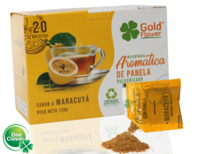 Aromática de Panela Maracuyá x 20 Sobres Gold Flower Infusión de Panela