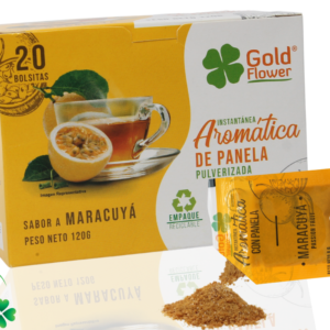Increíble Aromática de Panela Maracuyá Gold Flower - El Mejor Sabor Tropical Único