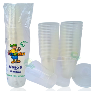 Vasos Transparentes Vacan 9 oz - Paquete x 50 Unidades