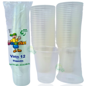 Vaso Vacan 12 Onzas Transparente x 50 Unidades