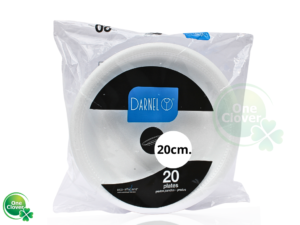 Plato Espumado 20 cm. DARNEL Blanco reduz