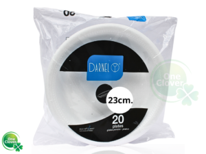 Plato Espumado 23 cm. DARNEL Blanco reduz