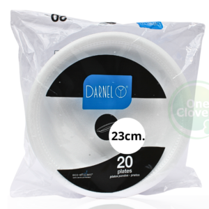 Plato Espumado 23 cm. DARNEL Blanco reduz