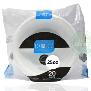 Plato Espumado 25 onzas DARNEL Blanco