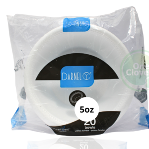 Plato Espumado 5 onzas DARNEL Blanco reduz