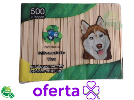 Mezclador Madera Plano X 500 unidades