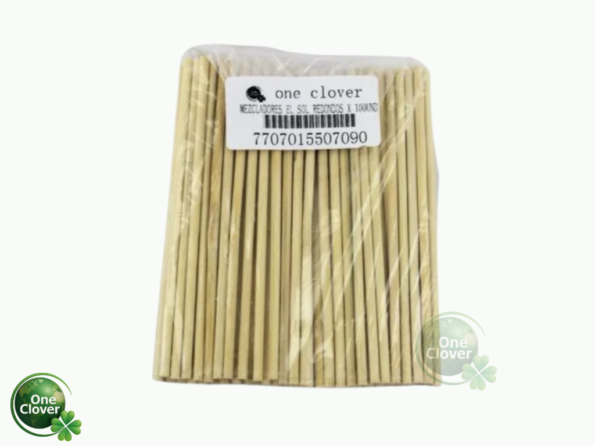 Mezclador Madera 14 CM x 100 unidades Tradicional One Clover
