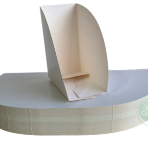 Caja Porta Hamburguesa Blanco x 100 Unidades Alto Calibre