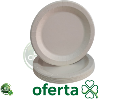 Plato de Cartón 23 cm 8 Biodegradable x 20 Unidades