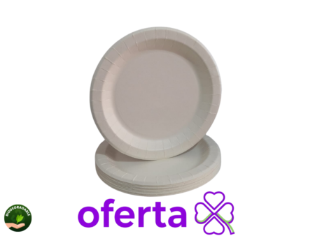 Plato de Cartón 18 cm  7" Biodegradable x 20 Unidades