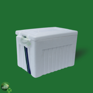 Nevera de icopor 7 litros con correa para transporte de medicamentos y cadena de frío One Clover