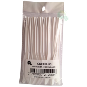 Cuchillo grande Desechable  de plástico x 20 und