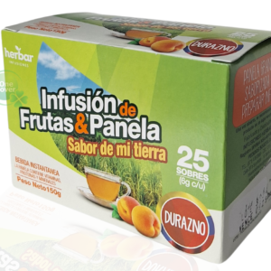 Aromática de Panela Durazno Infusión de frutas y Panela Herbar x 25 Sobres