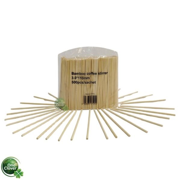 Mezclador Madera 11 CM x 500 unidades Tradicional One Clover