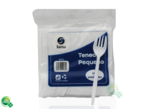 Tenedor pequeño x 100 und. postre Desechable  de plástico