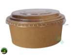 Bowl Kraft 750 ml 25 Onzas con Tapa