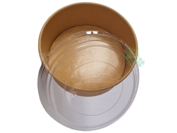 bowl kraft biodegradable 750 ml con tapa 5