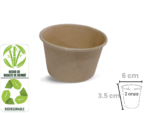 Copa 2 Onzas Cartón Bambú x 50 Unidades Biodegradable