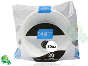 Plato Espumado 30 onzas DARNEL Blanco