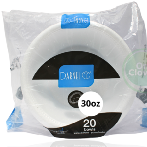 Plato Espumado 30 onzas DARNEL Blanco